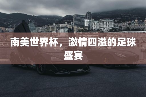南美世界杯，激情四溢的足球盛宴洪湖市顺升工程机械租赁有限公司