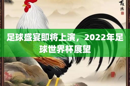足球盛宴即将上演，2022年足球世界杯展望
