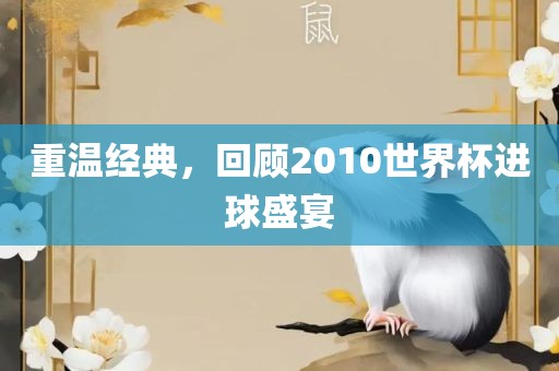 重温经典，回顾2010世界杯进球盛宴洪湖市顺升工程机械租赁有限公司