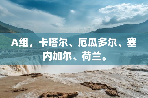 A组，卡塔尔、厄瓜多尔、塞内加尔、荷兰。