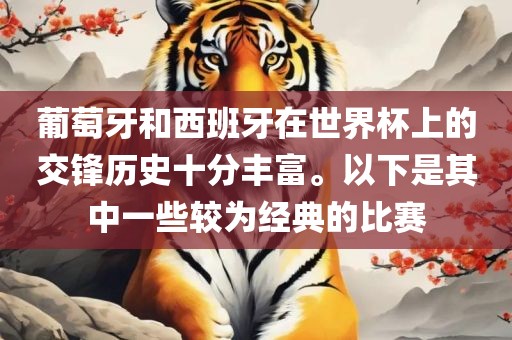 葡萄牙和西班牙在世界杯上的交洪湖市顺升工程机械租赁有限公司锋历史十分丰富。以下是其中一些较为经典的比赛