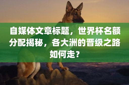 自媒体文章标题，世界杯名额分配揭秘，各大洲的晋级之路如何走？