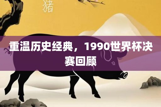 重温历史经典，1990世界杯决赛回顾洪湖市顺升工程机械租赁有限公司