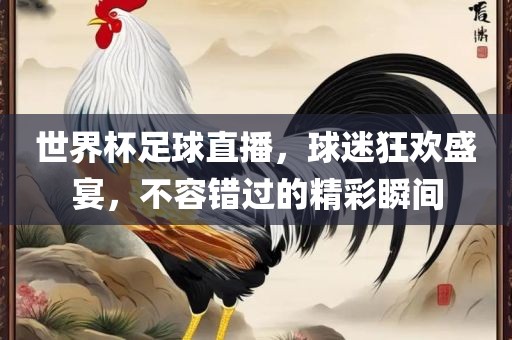 世界杯足球直播，球迷狂欢盛宴，不容错过的精彩瞬间