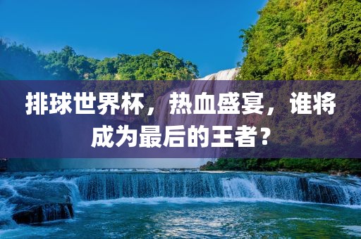 排球世界杯，热血盛宴，谁将成为最后的王者？