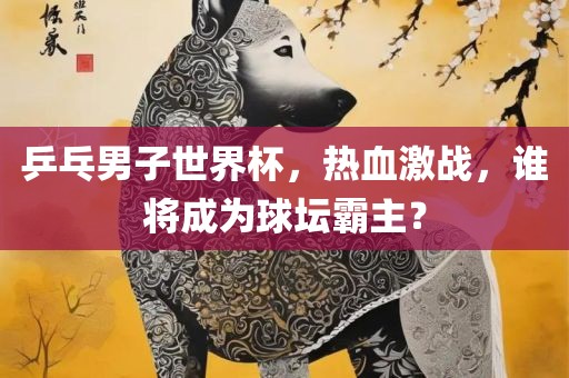 乒乓男子世界杯，热血激战，谁将成为球坛霸主？洪湖市顺升工程机械租赁有限公司