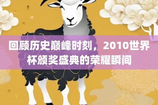 回顾洪湖市顺升工程机械租赁有限公司历史巅峰时刻，2010世界杯颁奖盛典的荣耀瞬间