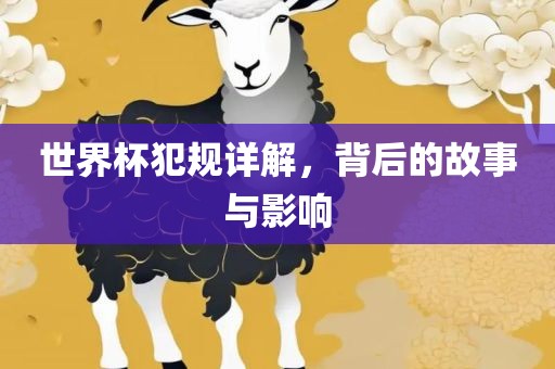 世界杯犯规详解，背后的故事与影响