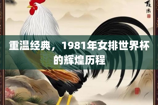 重温经典，1981年女排世界杯的辉煌历程洪湖市顺升工程机械租赁有限公司