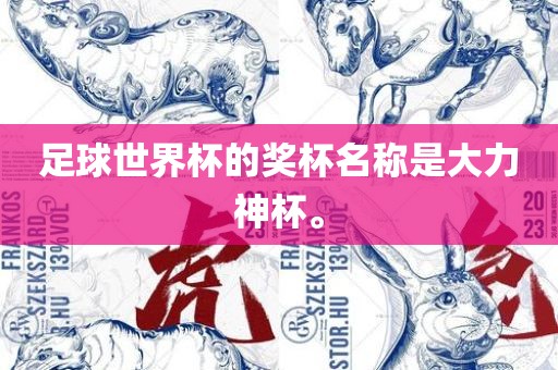 足球世界杯的奖杯名称是大力神杯。