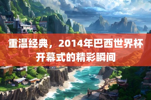 重温经典，2014年巴西世界杯开幕式的精彩瞬间