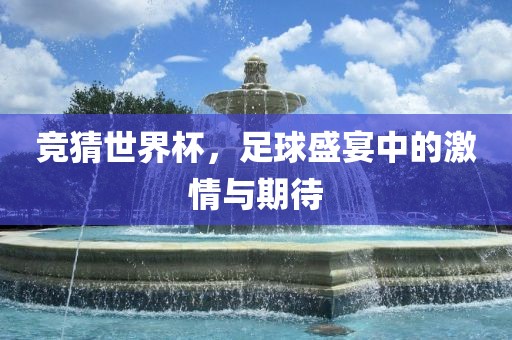 竞猜世界杯，足球盛宴中的激情与期待