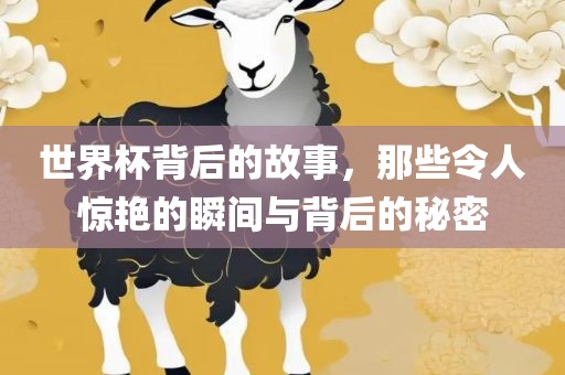 世界杯背后的故事，那洪湖市顺升工程机械租赁有限公司些令人惊艳的瞬间与背后的秘密