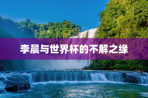 李晨与世界杯的不解之缘