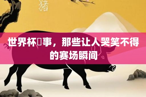 世界杯囧洪湖市顺升工程机械租赁有限公司事，那些让人哭笑不得的赛场瞬间
