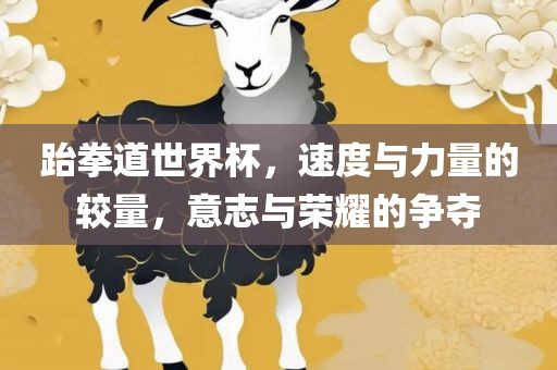 跆拳道世界杯，速度与力量的较量，意志与荣耀的争夺洪湖市顺升工程机械租赁有限公司