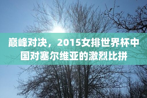 巅峰对决，2015女排世界杯中国对塞尔维亚的激烈比拼洪湖市顺升工程机械租赁有限公司