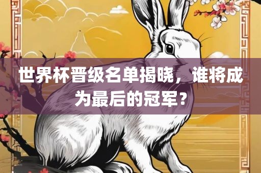 世界杯晋级名单揭晓，谁将成为最后的冠军？