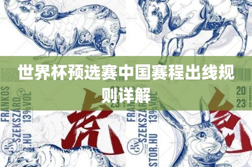 世界杯预选赛中国赛程出线规则详解洪湖市顺升工程机械租赁有限公司
