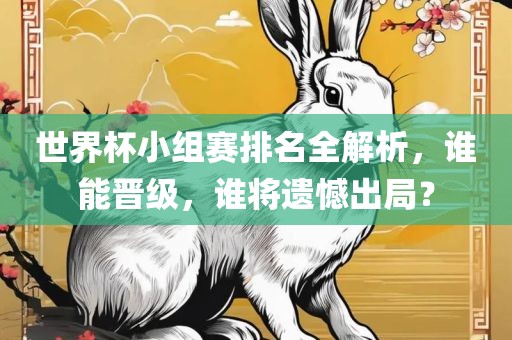 世界杯小组赛排名全解析，谁能晋级，谁将遗憾出局？