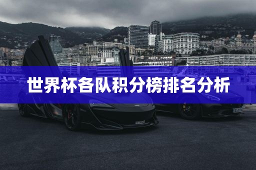 世界杯各队积分榜排名分析洪湖市顺升工程机械租赁有限公司