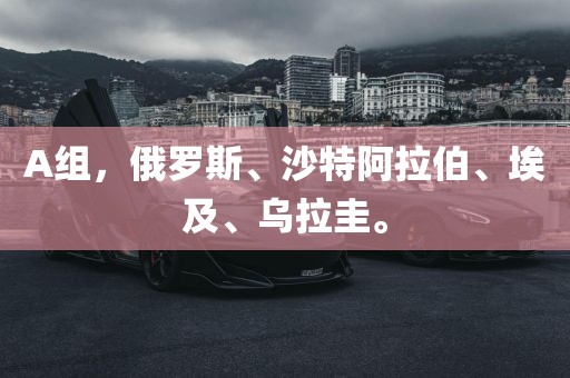 A组，俄罗斯、沙特阿拉伯、埃及、乌拉圭。洪湖市顺升工程机械租赁有限公司