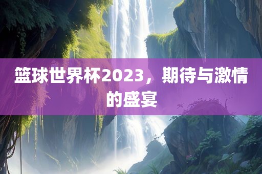 篮球世界杯2023，期待与激情的盛宴