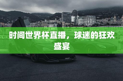 时间世界杯直播，球迷的狂欢盛宴洪湖市顺升工程机械租赁有限公司